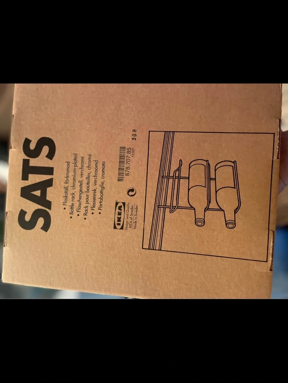 IKEA SATS Wine Bottle Storage and Wine Glass Rack